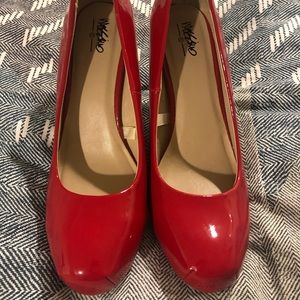 Red Patent Leather Pump Heels